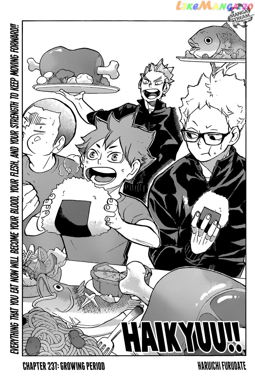Haikyuu!!, Chapter 237 image 01